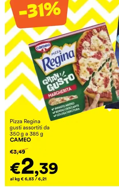 Pizza Regina gusti assortiti