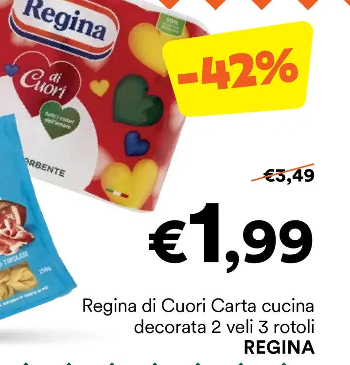 Carta cucina decorata 2 veli