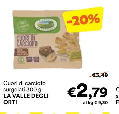 Cuori di carciofo surgelati