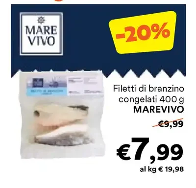 Filetti di branzino congelati