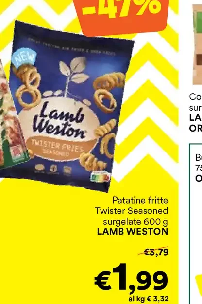 Patatine fritte Twister Seasoned