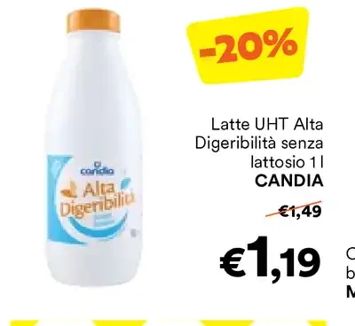 Latte UHT Alta Digeribilità senza lattosio