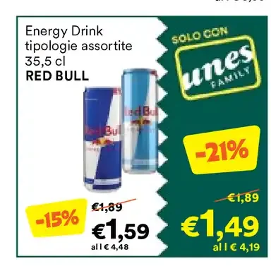 Energy drink assortito