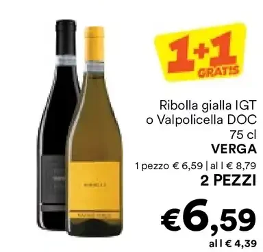Ribolla gialla o Valpolicella