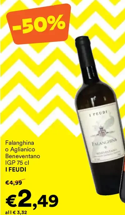 Vino Falanghina o Aglianico Beneventano