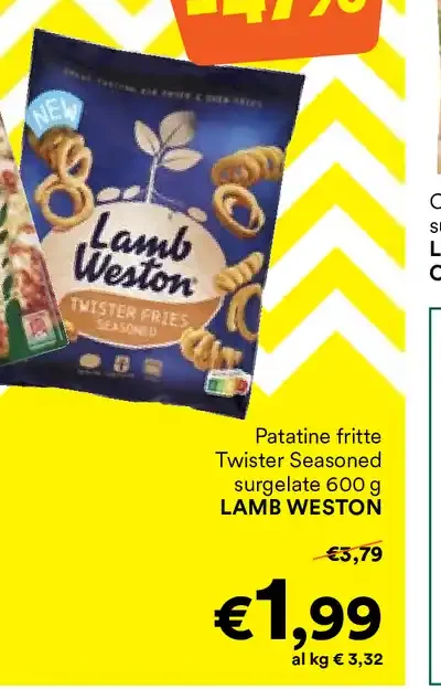 Patatine fritte Twister Seasoned surgelate