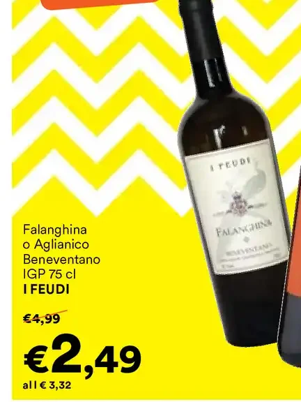Vino Falanghina o Aglianico Beneventano