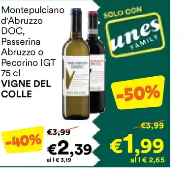Vino Montepulciano d’Abruzzo, Passerina, Pecorino