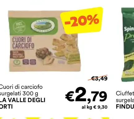 Cuori di carciofo surgelati