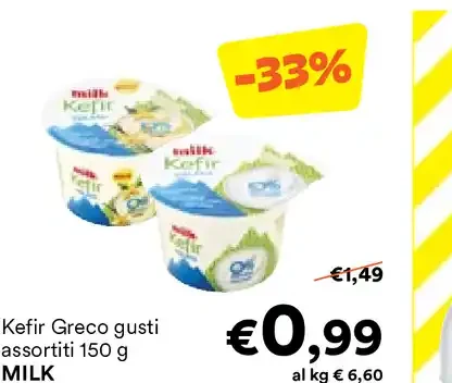Kefir Greco gusti assortiti