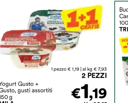 Yogurt Gusto + Gusto gusti assortiti