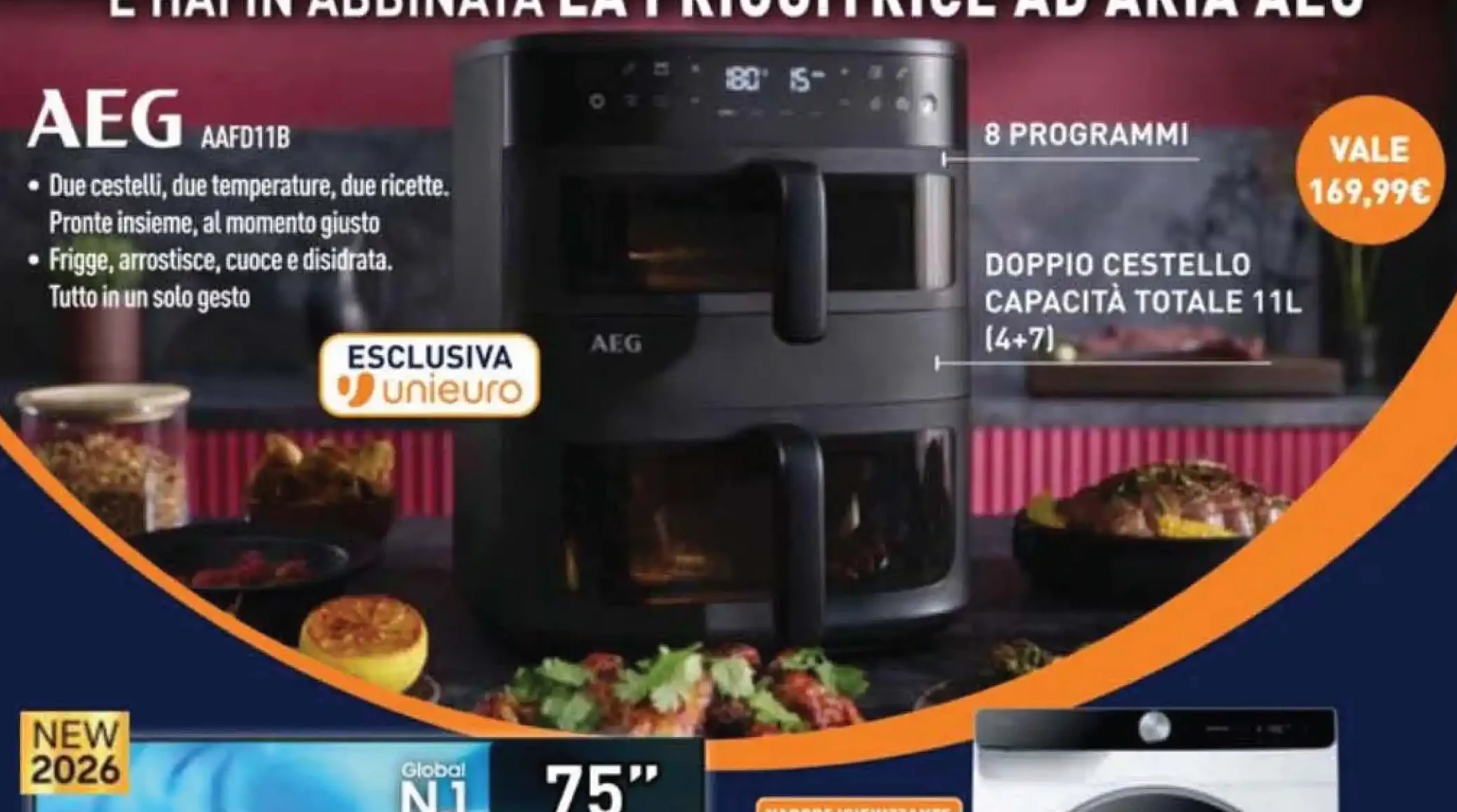 Friggitrice ad aria AEG AAFD11B