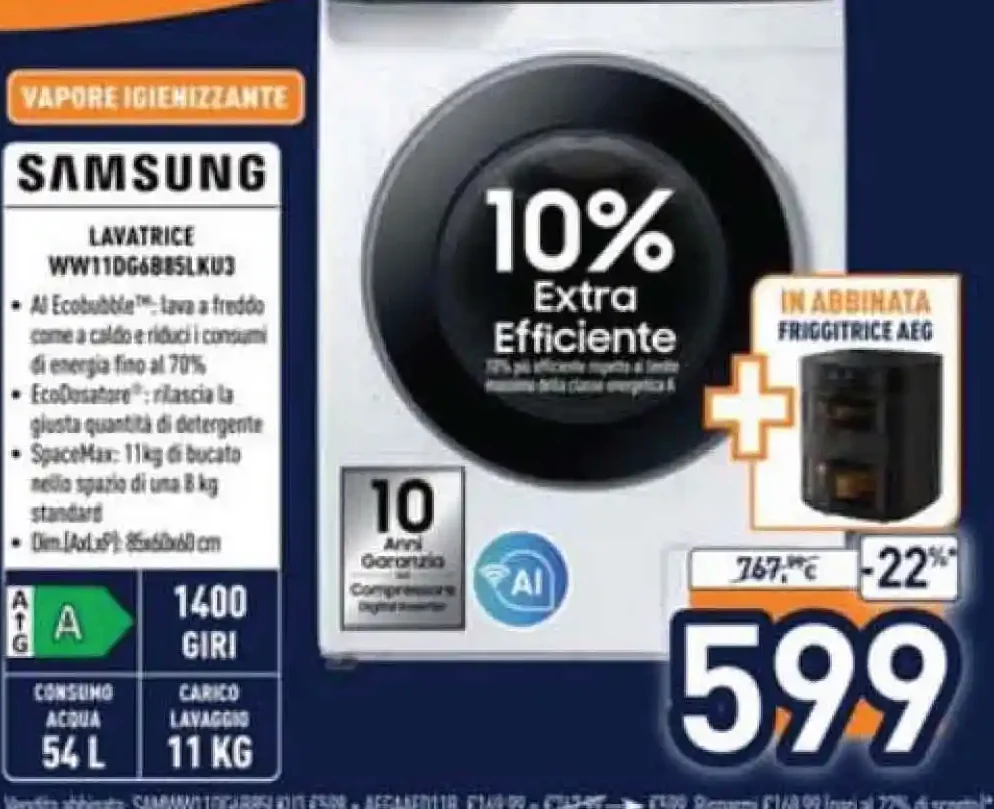 Lavatrice Samsung 11 kg