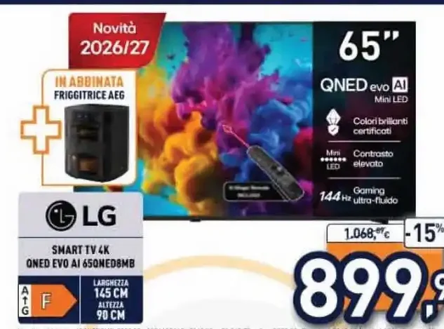 TV LG 65 pollici QNED