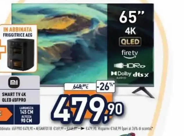 TV Xiaomi 65 pollici OLED