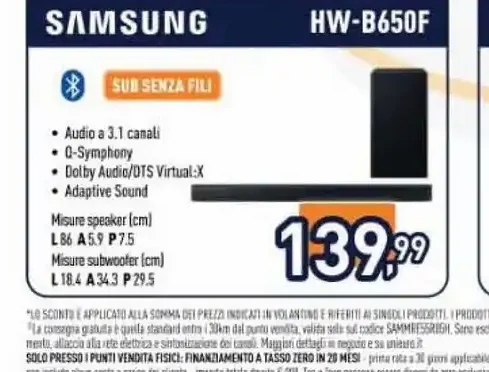Soundbar Samsung HW-B650F