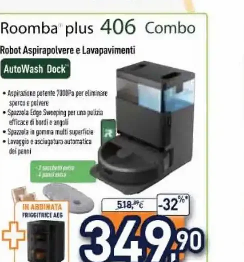 Robot aspirapolvere e lavapavimenti