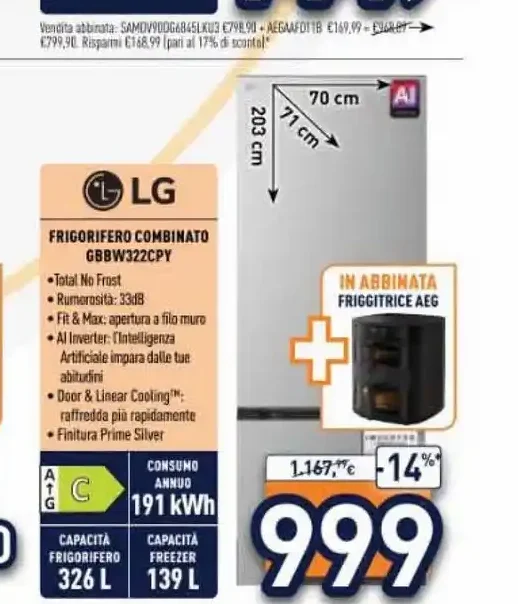 Frigorifero combinato