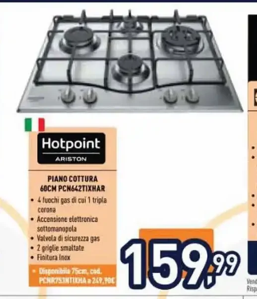 Piano cottura a gas