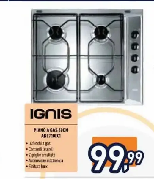 Piano cottura a gas