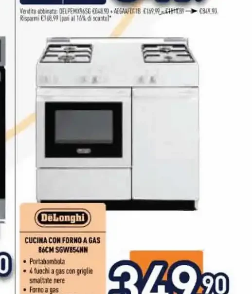 Cucina con forno a gas