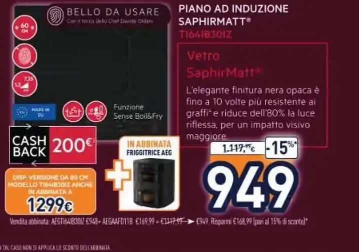Piano ad induzione AEG SaphirMatt