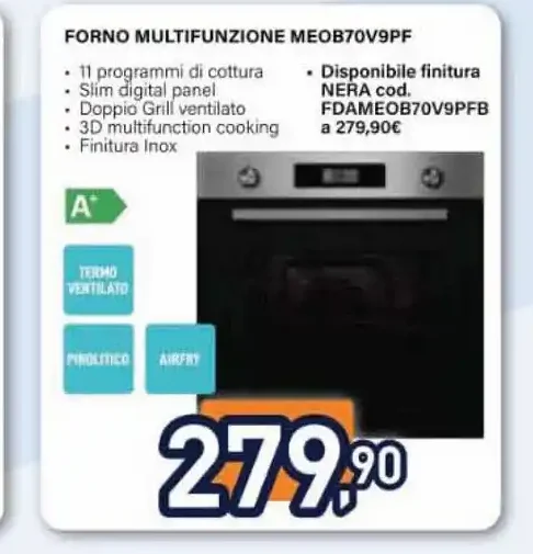 Forno multifunzione Electrol ine MEOB70V9PF