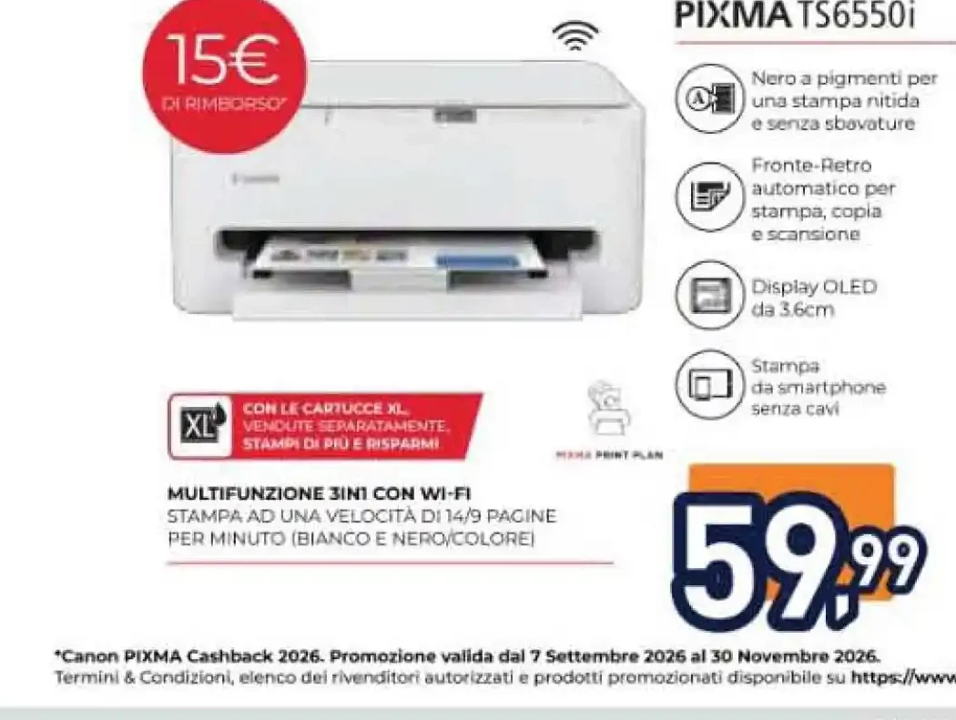 Stampante Canon PIXMA TS6550i