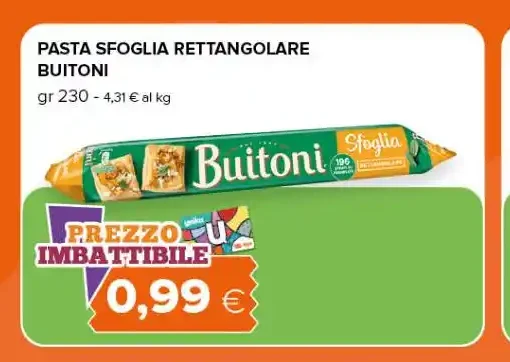 Pasta sfoglia rettangolare