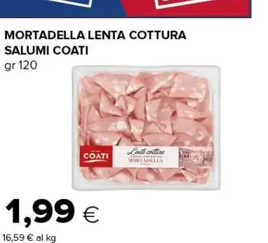 Mortadella lenta cottura Salumi Coati