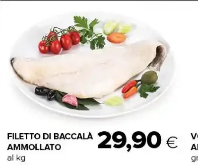 Filetto di baccalà ammollato