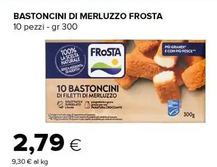 Bastoncini di merluzzo