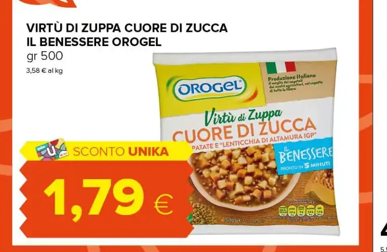 Virtù di zuppa cuore di zucca