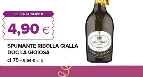 SPUMANTE RIBOLLA GIALLA DOC LA GIOIOSA