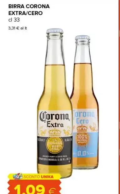 BIRRA CORONA EXTRA/CERO