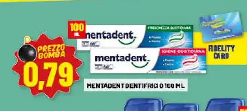 Dentifricio Mentadent