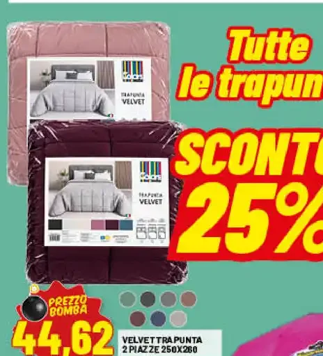 Completo letto in velluto