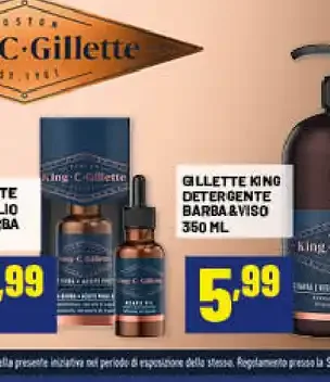 Olio da barba Gillette King C