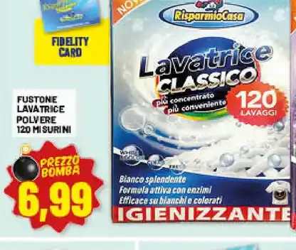 Lavatrice classico in polvere