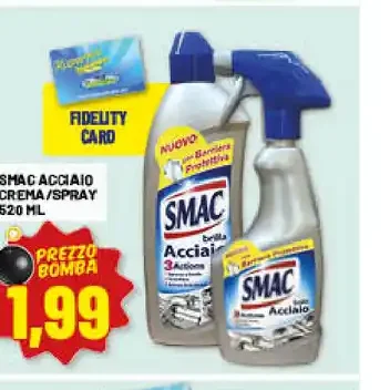 Smac acciaio crema spray