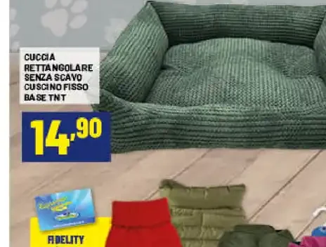 Cuccia rettangolare senza cavo
