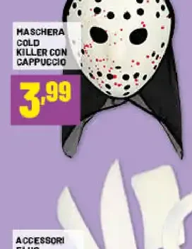 Maschera Cold Killer con cappuccio