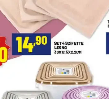 Set 4 salviette legno