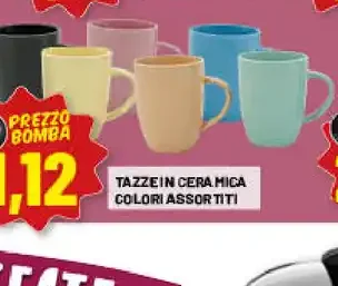 Tazze in ceramica color assortiti