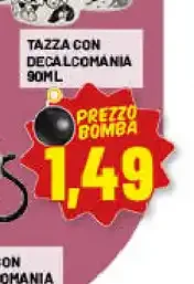 Tazza con decalcomania