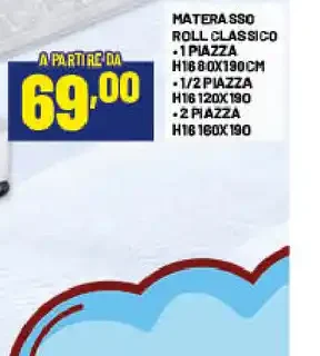 Materasso roll classico