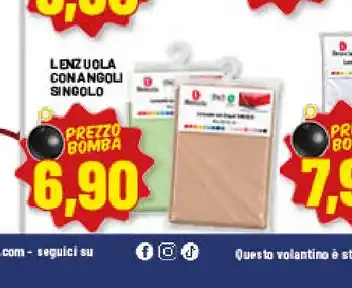 Lenzuola con angoli singolo