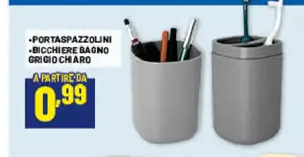 Portaspazzolini/bicchiere bagno