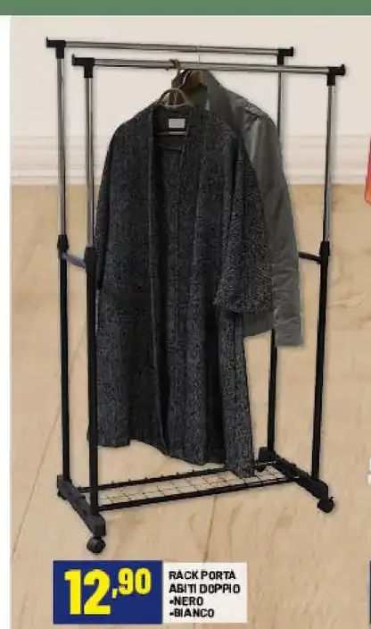 Rack porta abiti doppio