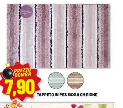 Tappetino PES righe